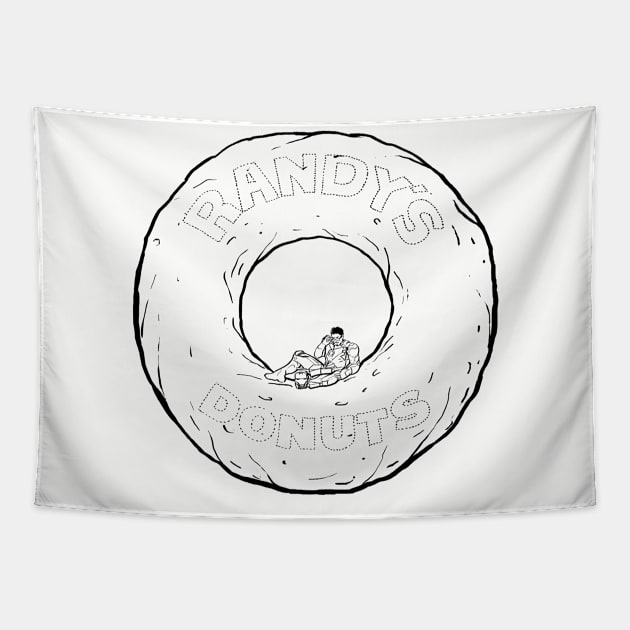 Tony on a donut 02 Tapestry by hetta