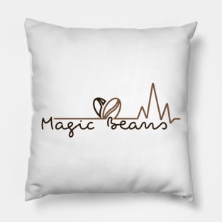 "Magic beans" coffee design Pillow