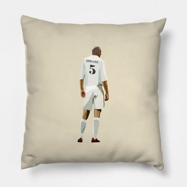 Zinedine Zidane Pillow by Webbed Toe Design's