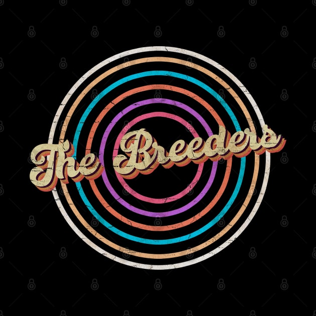 vintage circle line color The Breeders by KirikKikuk.Store