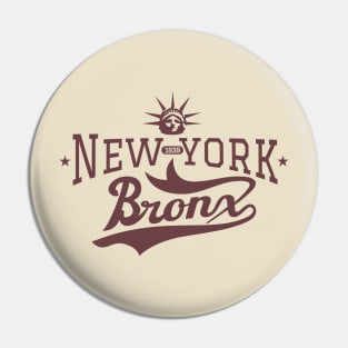 New York Bronx - New York Bronx Schriftzug - Bronx Logo Pin