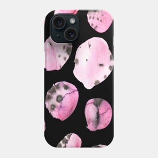 watercolor polka dots seamless pattern Phone Case