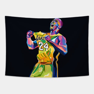 Abstract Basketballplayer legend Tapestry