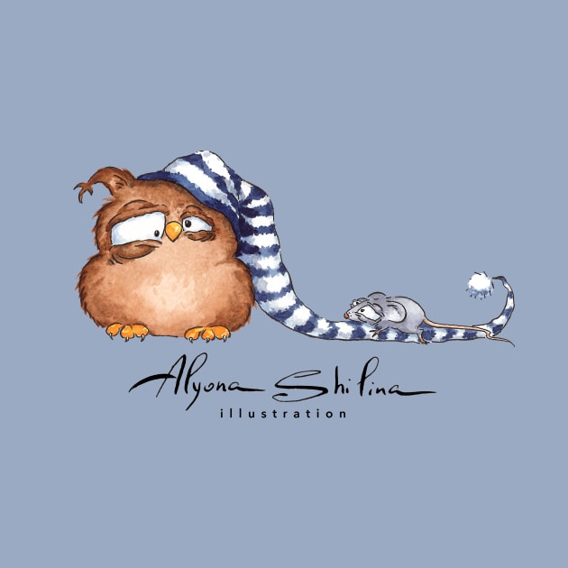 Sleepy Owl by Alyona Shilina