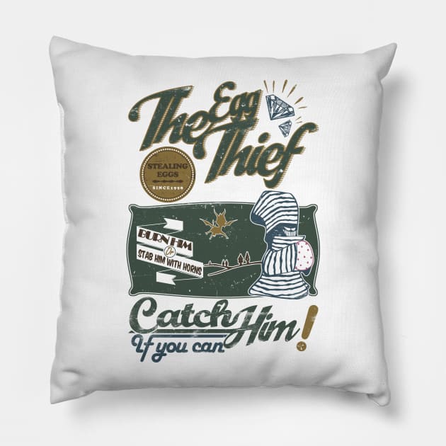 The Egg Thief Pillow by ManuelDA