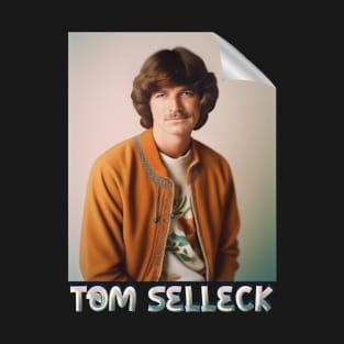 vintage colorfull tom selleck poster 2 T-Shirt