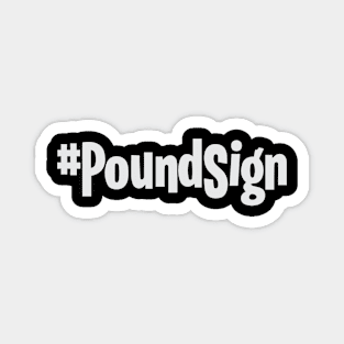 Hash Tag Pound Sign Magnet