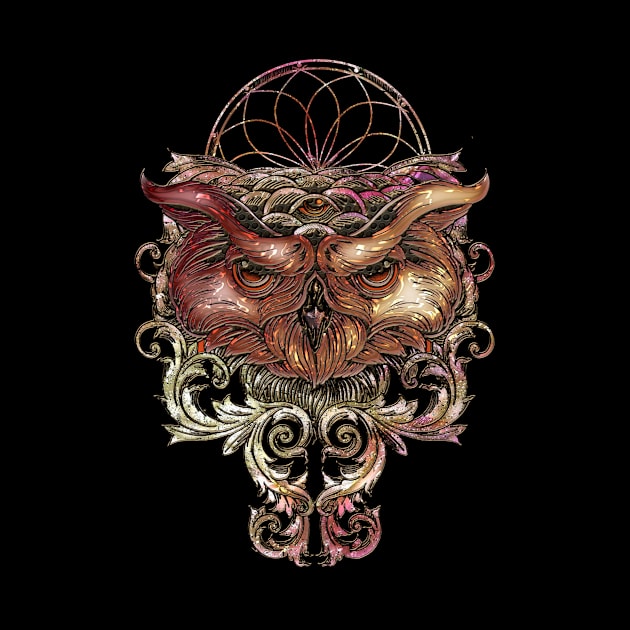 Decorative owl with dreamcatcher by Nicky2342