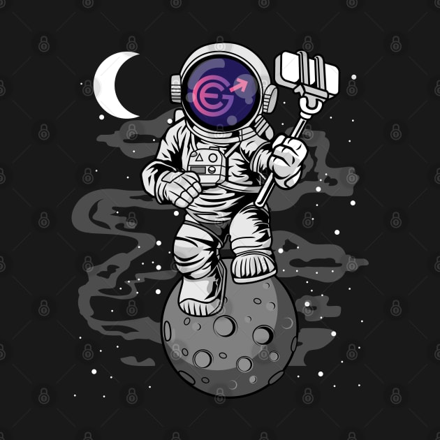 Astronaut Selfie Evergrow Crypto EGC Coin To The Moon Crypto Token Cryptocurrency Wallet Birthday Gift For Men Women Kids by Thingking About