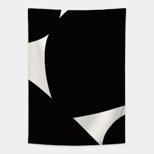 Black and White Mid Century Modern Abstract 2 Tapestry