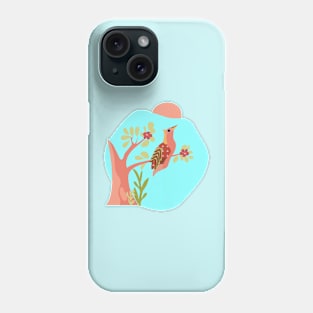 Exotic Jungle Bird Perched on Tree Phone Case