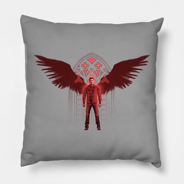 The Rising Son Pillow by HappyLlama