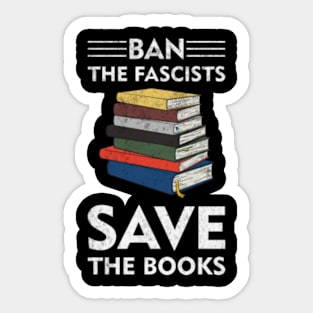 Boredwalk Women's Ban The Fascists Save The Books T-Shirt, Large / Teal