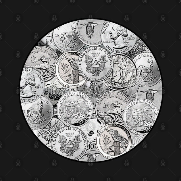 Silver Bullion Collage Design for Silver Investors by zap