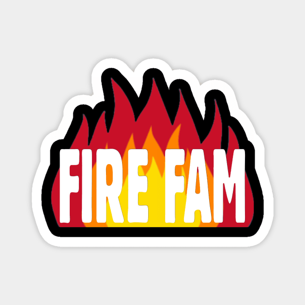 FIRE FAM LOGO Magnet by Fire Family Fun