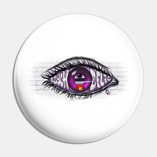 Psychedelic Eye Pin