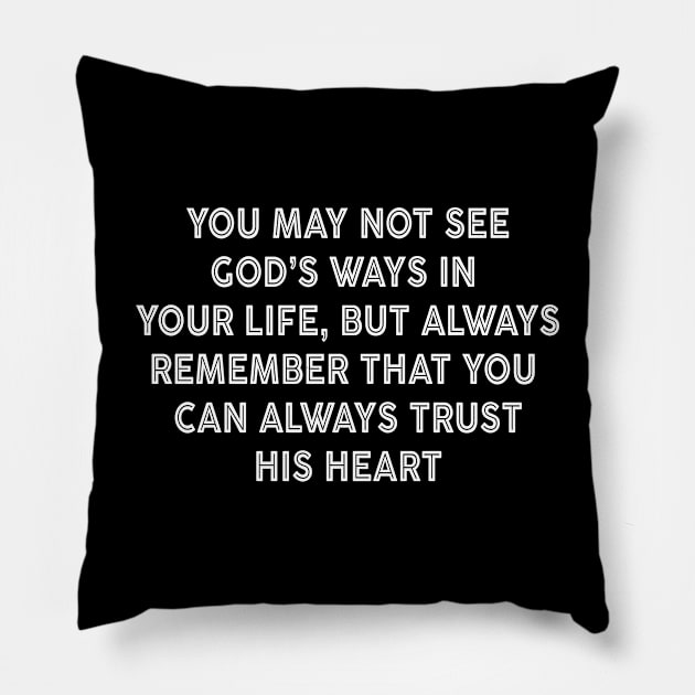 Trust God Pillow by TinPis