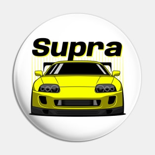 JDM Yellow Supra Pin