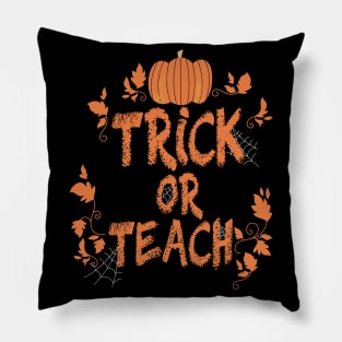 pumpkin trick or teach Pillow