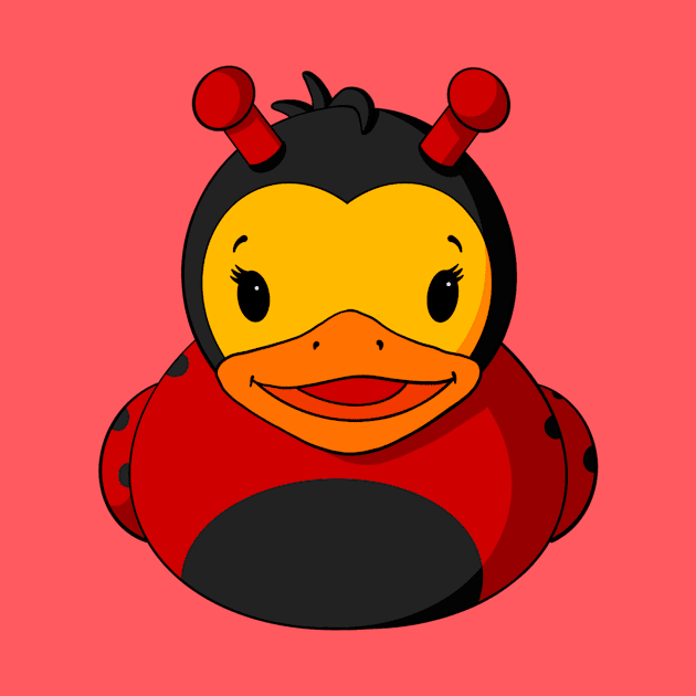 Ladybug Rubber Duck by Alisha Ober Designs