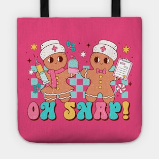 Oh Snap Gingerbread Nurses Retro Tote