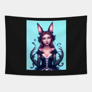 Cat Girl Tapestry