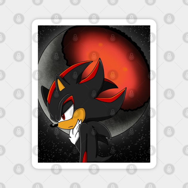 Shadow Moon Magnet by Firestorm Fox