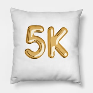 5k gold balloons Pillow