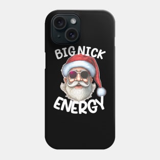 big nick energy, funny vintage santa claus wink christmas Phone Case