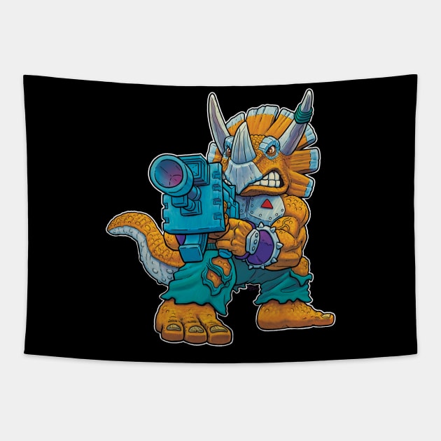 Triceraton Warrior Tapestry by JENNEX