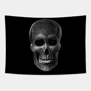 Scribbled Skull Tapestry