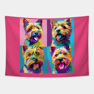 Norwich Terrier Pop Art - Dog Lover Gifts Tapestry