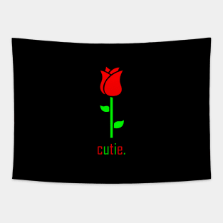 Red Rose flower Tapestry