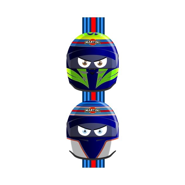 WILLIAMS_MASSA_BOTTAS_Helmets_2014 by Cirebox