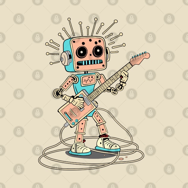 Robot Guitarist, Colorful by anderleao