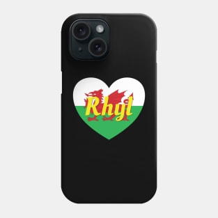 Rhyl Wales UK Wales Flag Heart Phone Case