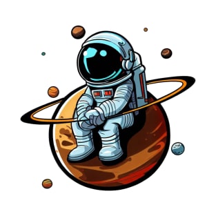 Astronaut Cartoon T-Shirt