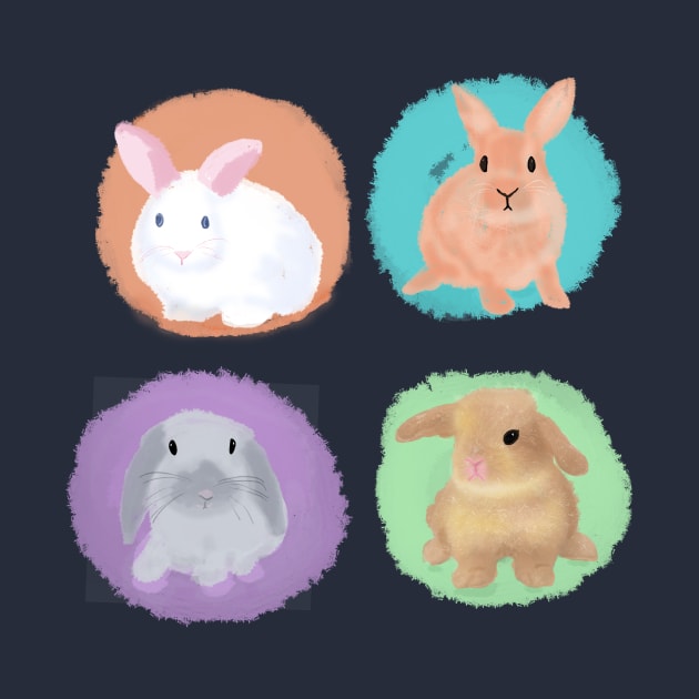 The cutest baby bunnies by lcsmithdesigns