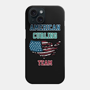 curl, curling ice, curling fan, curling stone, curling dad, curling, curling hobby, curling player, curling quote Phone Case