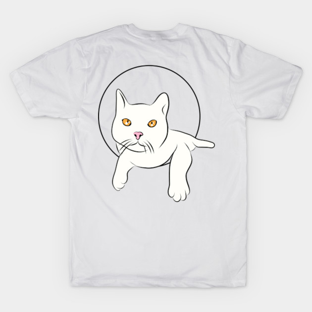 White Cat With Orange Eyes Lovely Cats T Shirt Teepublic Au