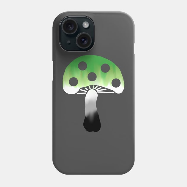 Aro Pride Mushroom Phone Case by LochNestFarm