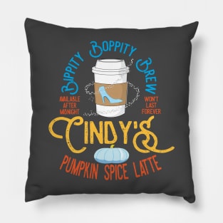 Cinderella's Pumpkin Spice Latte - Bippity Boppity Brew Pillow