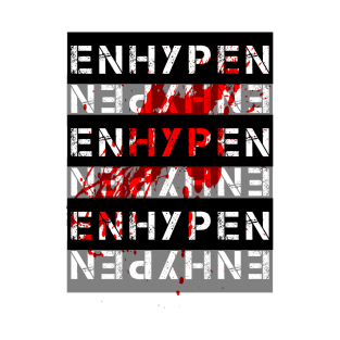 ENHYPEN Cool Text Art Aesthetic Design T-Shirt