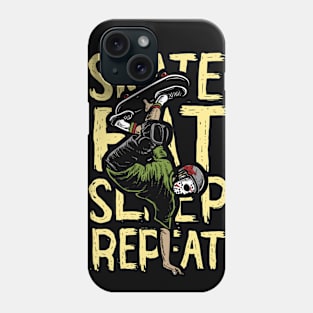 Skate. Eat. Sleep. Repeat. Phone Case