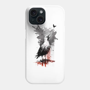 Ink Portrait of A Seagull Phone Case
