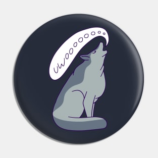 Howling Wolf Pin