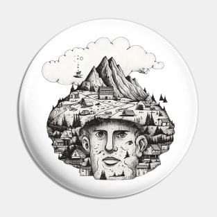 World mind Pin