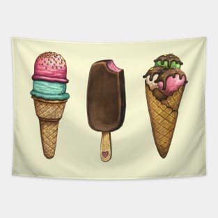 Ice cream forever Tapestry