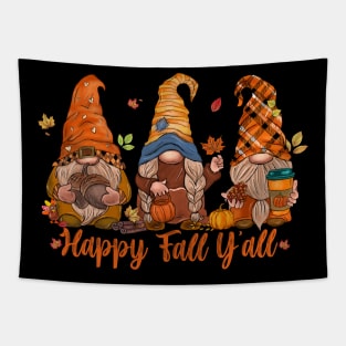 Happy Fall Y'all Gnomes Tapestry