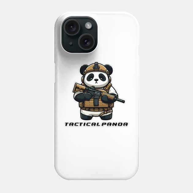 Tactical Panda Phone Case by Rawlifegraphic